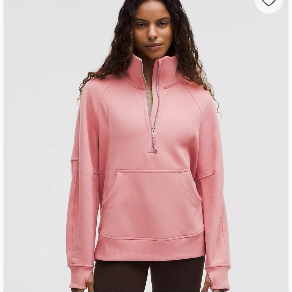 Lululemon scuba oversized funnel neck half zip M/L